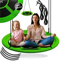 Kesser KESSER® Nestschaukel Tellerschaukel Hängeschaukel Rundschaukel Schaukel verstellbar Garten-Schaukel