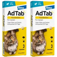 Elanco 48 Mg Kautabletten für Katzen 2 x 3