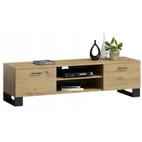 Matkam Möbel Fernsehkommode, Eiche Artisan, Holzwerkstoff, 150x46.6x40 cm, Wohnzimmer,