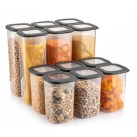 Cralex Tosca Quadratische Lebensmittelbehälter 12pcs (6x2.0Lt+6x1.2Lt) Antra