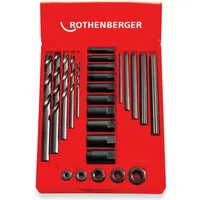 Rothenberger Gewinde-Ausdreh-Set, Größe 2, M5-M16, 25-teilig