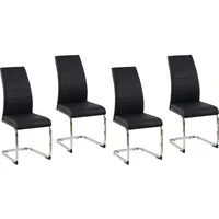 Hti-Living HTI-Living, Stühle, Esszimmerstuhl SallyC Kunstleder 4er-Set Schwarz