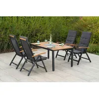 Gardenson Gartengarnitur Tilos 9-tlg. Holz