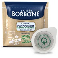 Caffè Borbone Kompostierbare Kaffeepads, Misela Blu, 44 mm
