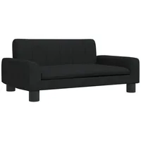 VidaXL Kindersofa Schwarz 70x45x30 cm Stoff - Schwarz