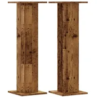 VidaXL Lautsprecherständer 2 Stk. Altholz-Optik 30x30x95 cm