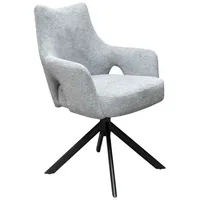 LC Home Drehstuhl Livrono Webstoff - Schwarz