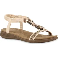 VAN HILL Damen Riemchensandalen in Beige