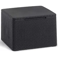 KETER Gartentisch/ Gartenbox mit Stauraum Claire Graphitgrau