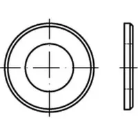 Industrial Quality Supplies DIN 125 Scheibe Stahl B 8,4mm