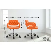 CLP Arbeitshocker Dublin Kunstleder orange