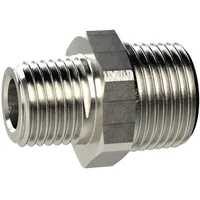 Riegler Doppelgewindenippel, kon., R 1 1/4 a., R 3/4