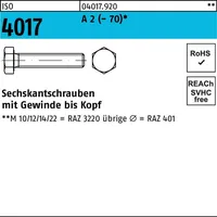 Industrial Quality Supplies ISO 4017 Sechskantschraube VG M3x8 Edelstahl