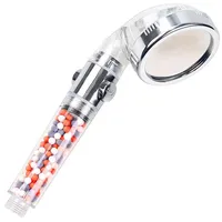 BadeStern Wassersparender Duschkopf mit Filtration, Druckerhöhung, 3 Strahlarten