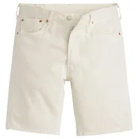 Levi's 501 Jeansshorts in cremweiß mit geradem Schnitt W31
