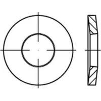 Industrial Quality Supplies DIN 6796 Spannscheiben Federstahl 10 flZn/nc/TL/x/48