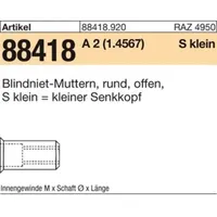 Epson Blindnietmutter A 2 kl. Senkkopf M 6 /
