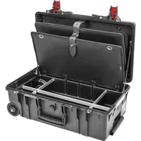Stier Werkzeugtrolley Premium-Ausführung mit Rollen und Teleskopgriff, mehrfarbig, leer