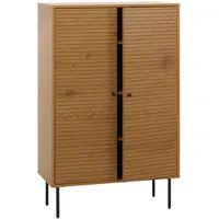 MCW Highboard MCW-N78, Kommode Schrank Sideboard, skandinavischer Stil, Metall