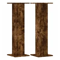 VidaXL Lautsprecherständer 2Stk. Räuchereiche 30x30x95cm Holzwerkstoff