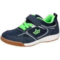 LICO Unisex Kinder Racine Vs Hallenturnschuhe, Marine Lemon, 41