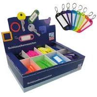BASI Schlüsselanhänger (Leuchtfarben mit S-Haken, 200 Stk.)