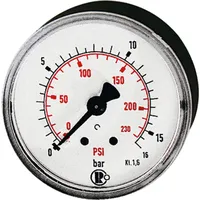 Riegler Standardmano, Kunststoff, G 1/4 hinten, 0 - 10,0
