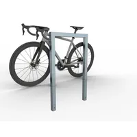 Schake Anlehnbügel aus Vierkantrohr 60x60mm, Breite: 750mm Gesamthöhe:1200 mm