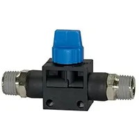 Riegler Absperrventil R 1/4 a. Kunststoff blau