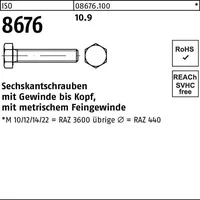 Industrial Quality Supplies ISO 8676 Sechskantschraube Feingewinde VG M16x55
