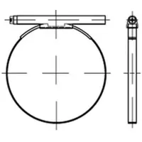 Industrial Quality Supplies DIN 3017 Schlauchschellen, mit Schneckenantrieb St.