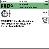 Teckentrup Teckentrup-Sperrkantscheiben m. Kz. C 60 flZnnc SKK 6