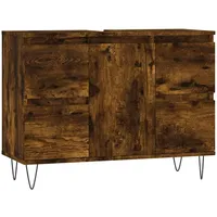 VidaXL Badschrank Räuchereiche 80x33x60 cm Holzwerkstoff