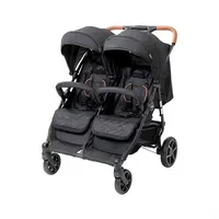 BabyTrold OS2 Zwillingskinderwagen Schwarz