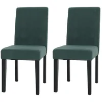 MCW 2er-Set Esszimmerstuhl Littau, Stuhl Küchenstuhl Hochlehner, Stoff/Textil Cord