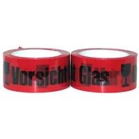 Livepac Office Paketband Packband Warnband Vorsicht Glas 66mx50mm leise