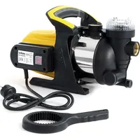 Wiltec Gartenpumpe 1200 W mit Edelstahl-Pumpengehäuse 3800 l/h, Wasserpumpe