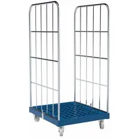 Oswald Transportgeräte Rollbehälter 2-seitig, Rollplatte aus Kunststoff, 724 x