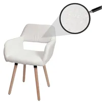 MCW Esszimmerstuhl MCW-A50 II, Stuhl Küchenstuhl Polsterstuhl, Holz Stoff/Textil
