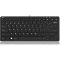Adesso USB QWERTY Schwarz Mini-Tastatur - US-Englisch Layout