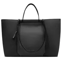 Piquadro W92T Shopper Tasche Leder 49 cm schwarz