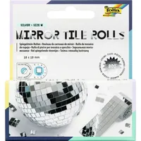 Folia Mosaiksteine silber MIRROR TILE ROLLS M, 2 St.
