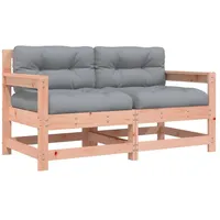 VidaXL Gartenstühle mit Kissen 2 Stk. Massivholz Douglasie