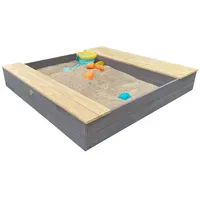 Axi Holzsandkasten Evy mit Becken und Stauraum Grau/Braun