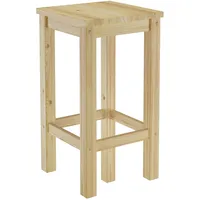 Erst-Holz Barhocker Kiefer Massivholz Tresenhocker wählbar in 60cm oder