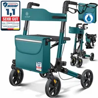 Kesser Rollator Gehwagen Gehhilfe klappbar Alu-Rollator Leicht Laufhilfe