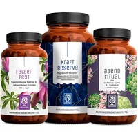 NATURTREU Abendruhe Paket: Felsenfest, Kraftreserve & Abendritual - Naturtreu®