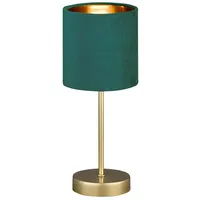 Fischer Leuchten Tischleuchte Bürolampe Gold Türkis Beistellleuchte H 34