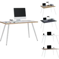VCM Schreibtisch Bürotisch Skandanivischer Retro Look Salia 138x50