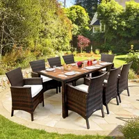 CASARIA CASARIA® Gartenmöbel Set 8 Stühle inkl. 7cm Auflagen